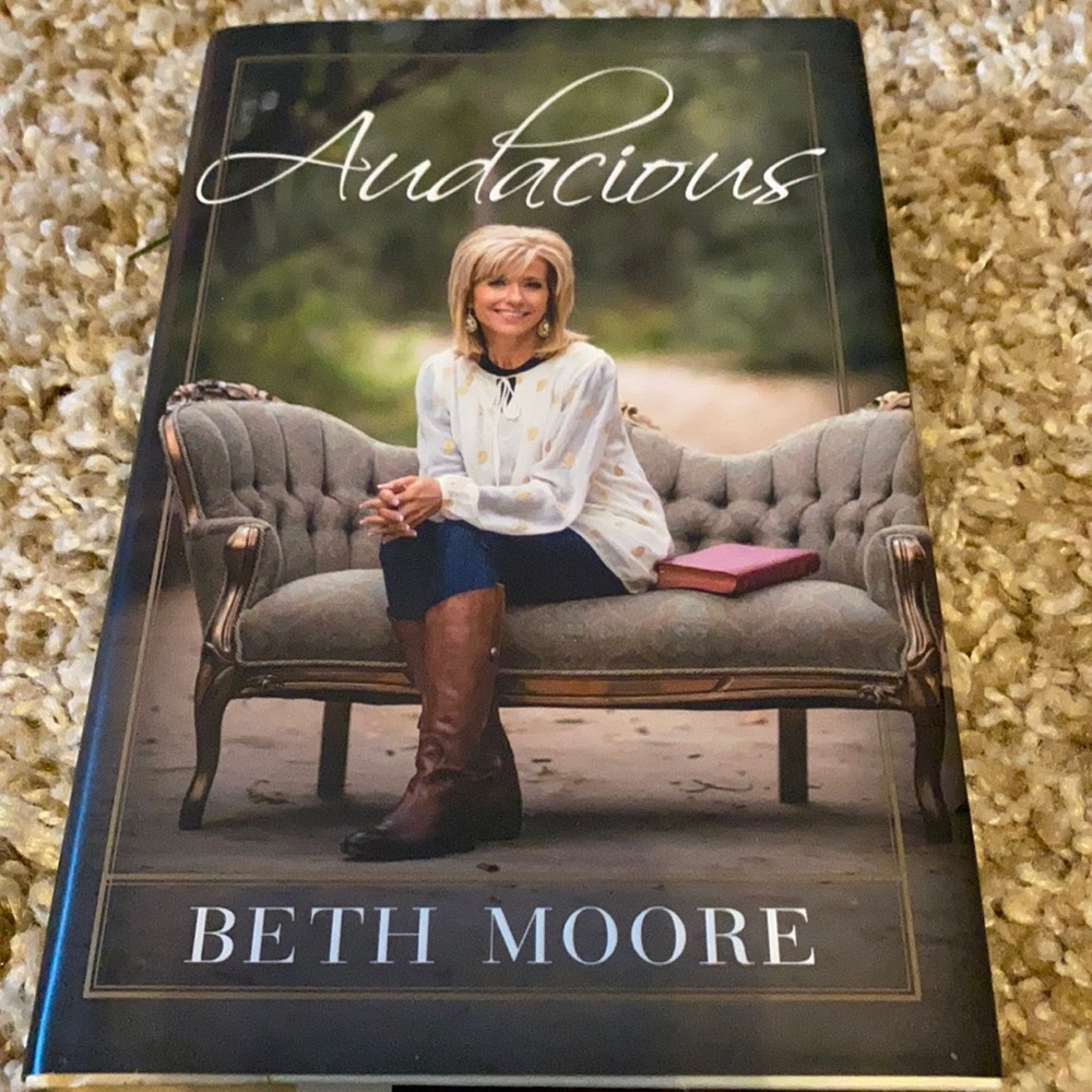 Audacious Beth Moore Hard Cover Book. Great Condition!